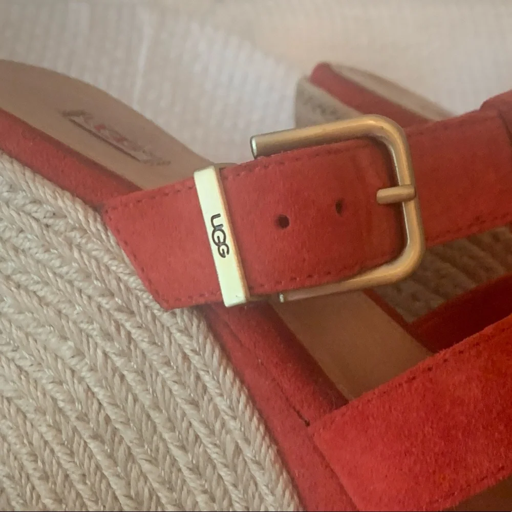 Ugg Tawnie Tango Wedges Red Espadrilles